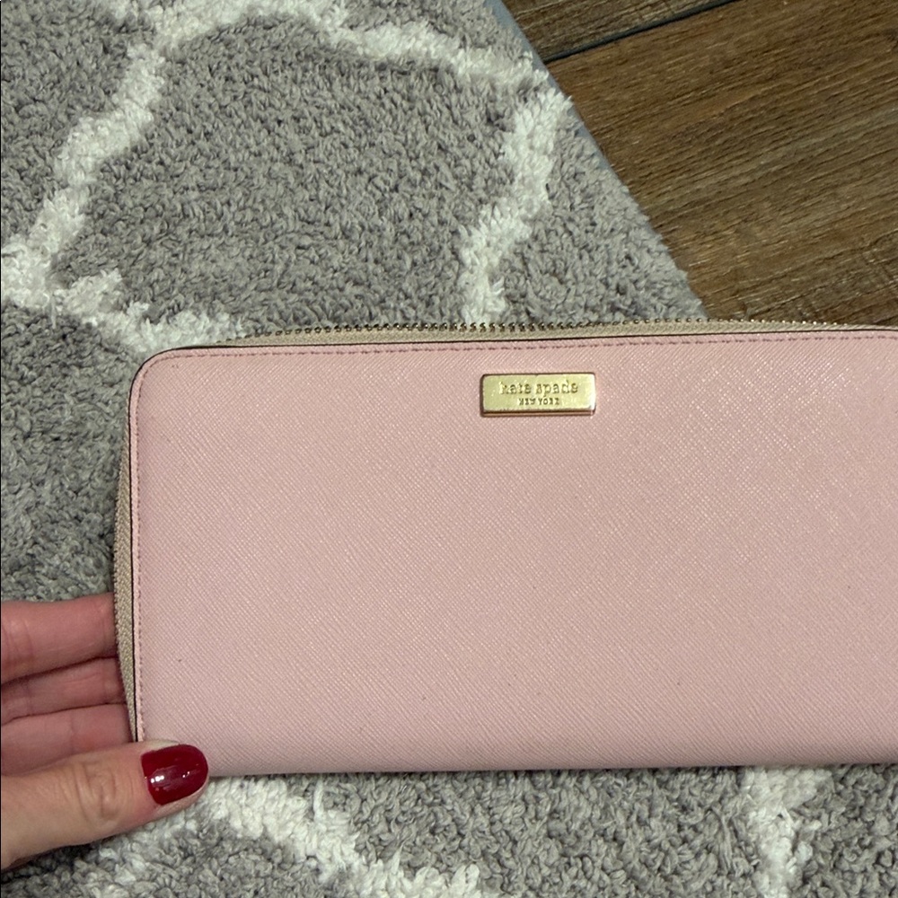 Kate Spade Light Pink Saffiano Leather‎ Wallet